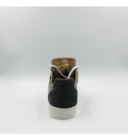Handmade shoes snake skin leather